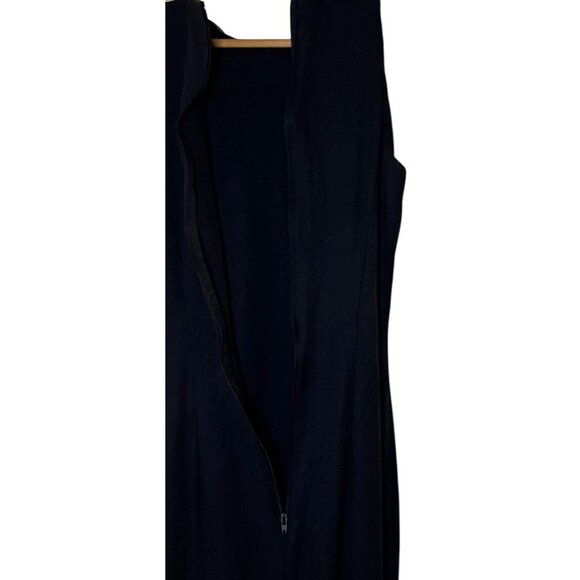 Vintage 90s Jessica McClintock Black Sleeveless Maxi Dress Embroidery Sz 7/8 - Picture 8 of 9